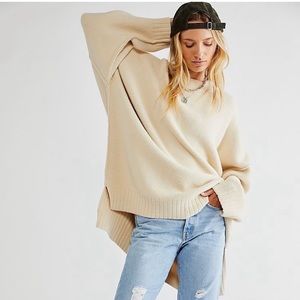 NWOT Free People Peaches Tunic Sweater